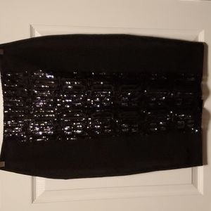 Worthington Sequin Panel Skirt